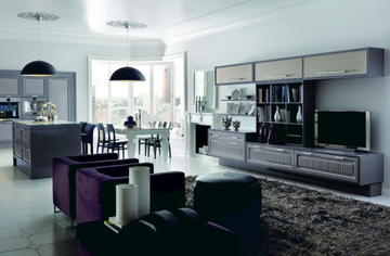CONVIVIO CONTEMPORARY - Sled base velvet armchair with armrests by Martini Interiors - view 3